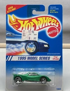 1995 Hot Wheels #343 Model Series1/12 SPEED BLASTER Green Chrome Base SBsp-Varia - Bild 1 von 8