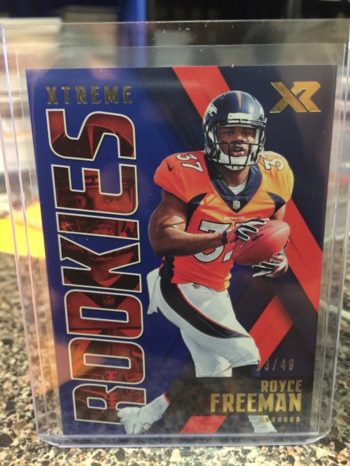 2018 xr xtreme rookies #/49 royce freeman broncos   - Image 1 of 1