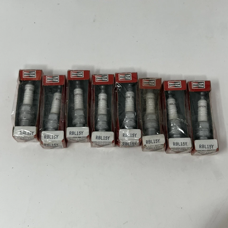 Champion Spark Plug (RBL-15Y) 8 Pcs NOS New Sealed - Image 1 of 1