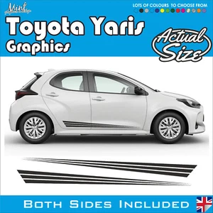 Toyota Yaris Side Stripes 3/5DR GR JDM Decals Stickers Graphics NO P&P 005 - Picture 1 of 5