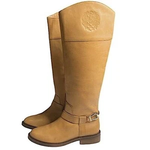 Vince Camuto Womens 6.5 M Leather Riding Boots Cowgirl Western Wide Calf - Picture 1 of 14
