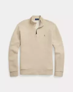 Polo Ralph Lauren Doble Punto Malla Cuarto Cremallera Pullover Beige 3333G Media Cremallera 2XL - Imagen 1 de 5