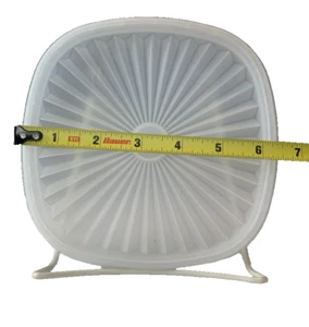 Tupperware Clear Servalier # 841 Square 6.5” Starburst Replacement Seal Lid - Picture 1 of 1