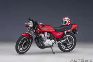 Autoart 12561 1/12 HONDA CB750F BARIBARI LEGEND w/ Gun Koma Helmet RED MET New - Picture 1 of 12