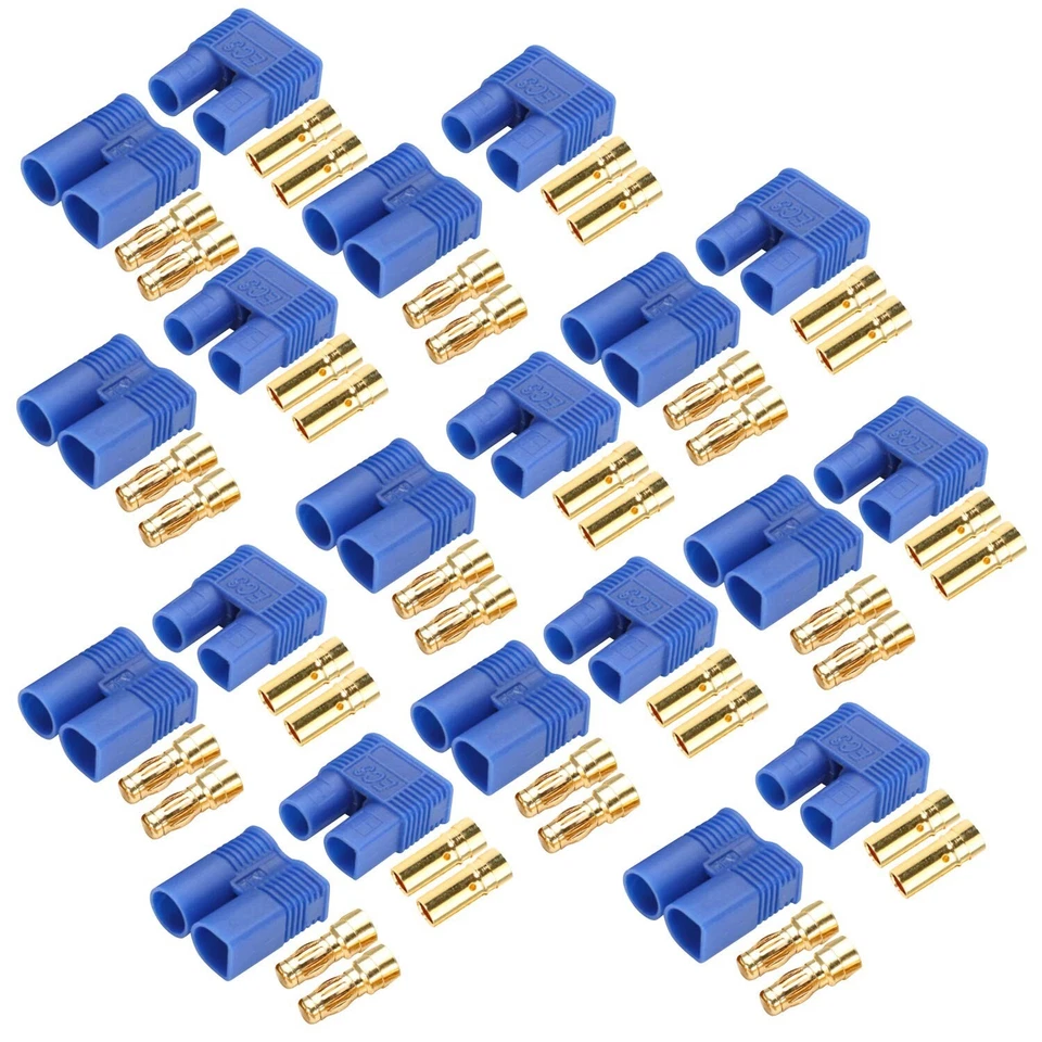 (10) Pairs Male / Female EC3 Connectors - Losi, Eflite, Blade, Losi - Image 1 of 1