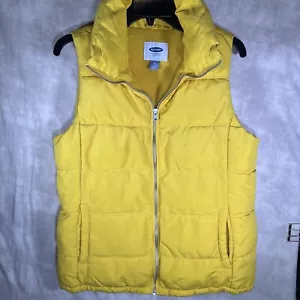 Vintage Y2K Old Navy Puffer Vest Men’s M Pockets ZipUp Quilted Life Preserver - Bild 1 von 7