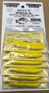 Kelly Reveille Jr "Rubber Worm" Yellow ***Card of 12 Worms*** - Picture 1 of 1