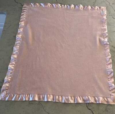 Little Giraffe 30” X 32” Pink Satin Trim Baby Blanket - Image 1 of 4