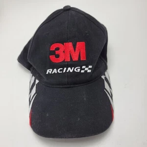 3M Racing Hat Cap Black Used Strapback B44 - Picture 1 of 3
