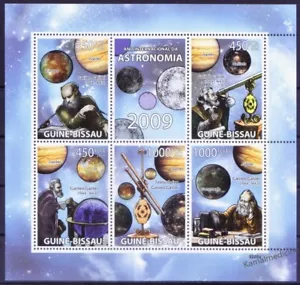 Guinea Bissau 2009 MNH SS, Galileo Galilei, Int. Año Astronómico, Planetas - Imagen 1 de 1