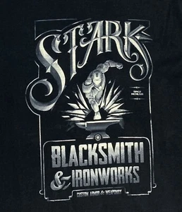 Ironman Stark Blacksmith & Ironworks T-shirt Youth XXXL Avengers Armor Tony - Picture 1 of 9