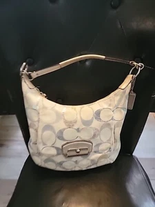 COACH F19340 MULT KRISTIN EMBELLISHED SIGNATURE HOBO (100 - Picture 1 of 9