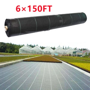 Weed Barrier Fabric Woven Garden Ground Weed Cover Landscape Heavy Duty 6×150FT - Picture 1 of 16