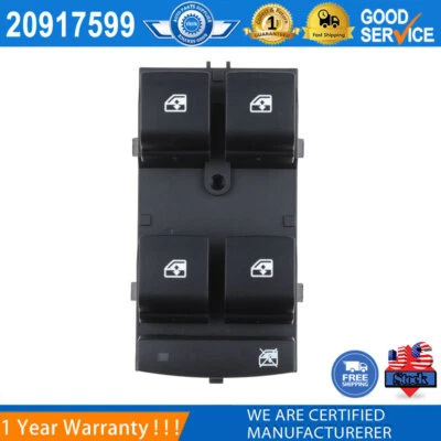 Interruptor de ventana eléctrica 20917599 para Chevrolet Equinox 2010-2017 lado del conductor delantero Foto 1 de 4