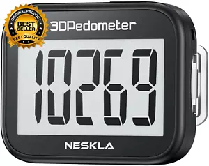 3D Pedometer for Walking, Simple Step Counter with Large Digital Display, Step T - Picture 1 of 6