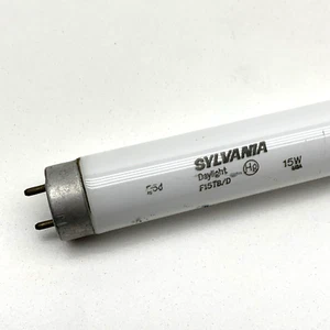 (3-Pack) GE F15T8/D Fluorescent 15W 18" Lamp Light Bulb Daylight, Made in USA - Picture 1 of 5