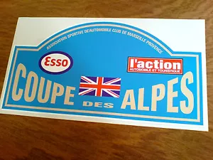 Calcomanía pegatina COUPÉ DES ALPES Classic Rally Motorsport 1 off 300 mm - Imagen 1 de 1