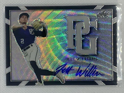 2021 LEAF PERFECT GAME METAL BLACK WAVE REFRACTOR JETT WILLIAMS RC AUTO # 2/5 - Image 1 of 2