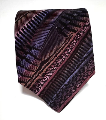 Corbata de seda Emanuel Ungaro diseño raro hecha en Italia 3,5 W 58 L Foto 1 de 4