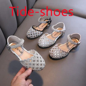 Girls Kids Youth Party Wedding Princess Formal Dress Shoes School Sandal Clog US - Picture 1 of 20