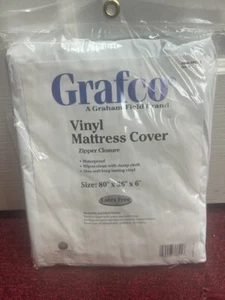 Grafco Vinyl Mattress Cover Zipper Closure 80x36x6 Waterproof - Picture 1 of 1