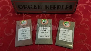 30 Organ Sewing Machine BALL POINT Needles Lot 10,12,14 Singer, Brother, Kenmore - Picture 1 of 1