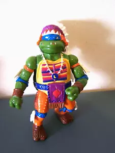 1992 PLAYMATES TEENAGE MUTANT NINJA TURTLES TMNT LEONARDO INDIAN CHIEF LEO - Picture 1 of 3