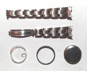 Rolex lady Ref. 6519 Bracelet/Glass/Bezel/Case back, for parts/replacement - Picture 1 of 11
