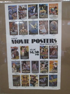 MOVIE PROMO ADVERTISEMENT ORDER GUIDE VINTAGE POSTER CNG2928 - Picture 1 of 3