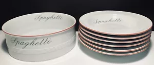 Set 7 pezzi - 6 ciotole per spaghetti Melitta Germany e 1 ciotola da portata, pasta Frisia - Foto 1 di 4