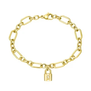 S.oliver Jewel Women Bracelet Arm Chain Stainless Steel IP Gold 2032522 - Picture 1 of 2