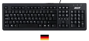 Acer Wired Keyboard PR1101U - Tastatur - Schwarz - USB - Bild 1 von 4