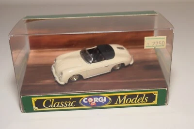 ^^ 1:43 CORGI TOYS D743/1 D 743/1 PORSCHE 356B 356 B OPEN TOP CREAM MINT BOXED - Bild 1 von 4