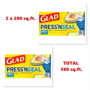 Glad Press'n Seal Involucro di plastica per alimenti 2x (280 mq) ft., 2 pk.x 140) = 560 piedi quadrati - Foto 1 di 9