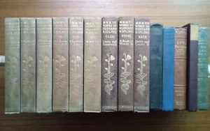Lot 14 Vtg Antique ~ RUDYARD KIPLING ~ Jungle Book LIFE'S HANDICAP Around World - Imagen 1 de 7