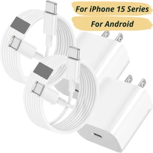 New 20W USB-C Fast Charger Type C PD Cable Cord For iPhone 15 Pro Max Plus iPad - Picture 1 of 22
