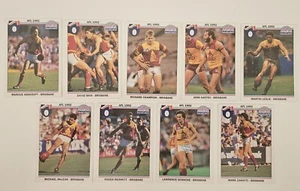 1992 Regina AFL Trading Cards Club Team Set Brisbane Bears (9) MINT CONDITION - Picture 1 of 2