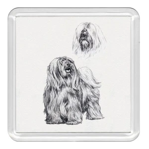 Tibetan Terrier Hund Acryl Untersetzer Neuheit Getränk Tasse Matte tolles Geschenk - Bild 1 von 1