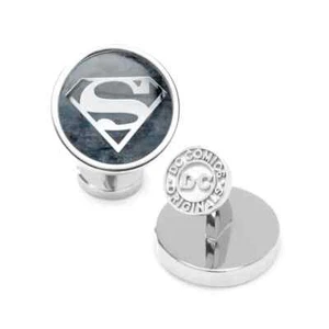 Superman Navy Gemstone Cufflinks - Picture 1 of 4