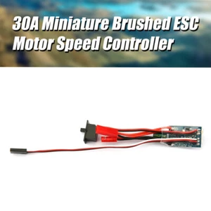 30A Mini Brush ESC with Brake Motor Speed Controller for RC Boat Car - Picture 1 of 9