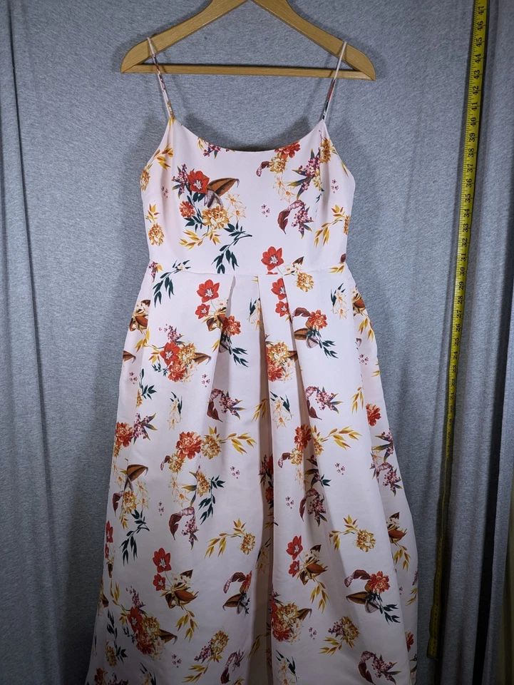 Sachin Babi Dress Womens 6 Floral Gown Tiered Ruffled Netting For Shape Coquette - Image 1 of 4