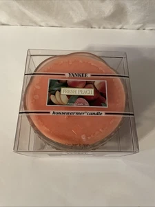 Yankee Candle FRESH PEACH fuori produzione fascia nera scalda casa rara ciotola vetro - Foto 1 di 6