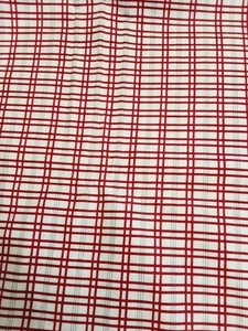 Fabric Plaid Multicolor Light Flannel Cotton 5 Yards X 43 In One Piece Red Whit - Picture 1 of 5