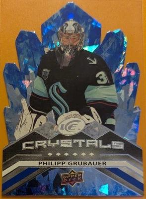 2021-22 Upper Deck Ice #IC-26 Philipp Grubauer Ice Crystals - Image 1 of 2
