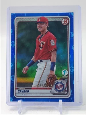 KEONI CAVACO 2020 BOWMAN DRAFT 1ST EDITION BLUE FOIL TWINS /150 Q3882 - Image 1 of 2