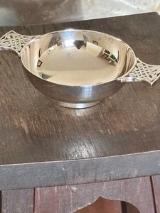 Scottish Sterling Silver Quaich, Edinburgh 1991, Francis Howard Ltd with Box - Picture 1 of 13