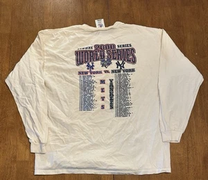 Vintage New York Yankees 2000 World Series Long Sleeve T-Shirt Large Stained - Bild 1 von 8