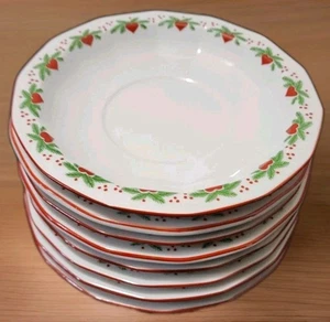 Porsgrund Hearts & Pines mehrseitige Untertasse für flache Tasse 6" - Bild 1 von 12