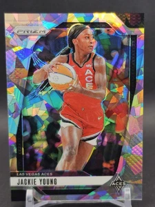 Jackie Young 2024 Panini WNBA Prizm #1 Silver Cracked Ice Prizm Las Vegas Aces  - Picture 1 of 2
