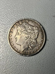 1900 Morgan Silver One Dollar US Coin -  90% Silver - Great Condition - Picture 1 of 9